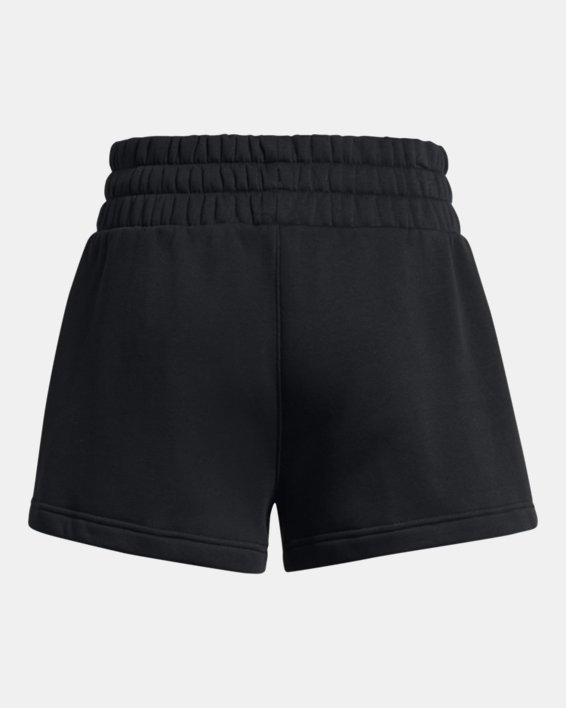 Women's UA Icon Fleece Boxer短褲 in Black image number 5